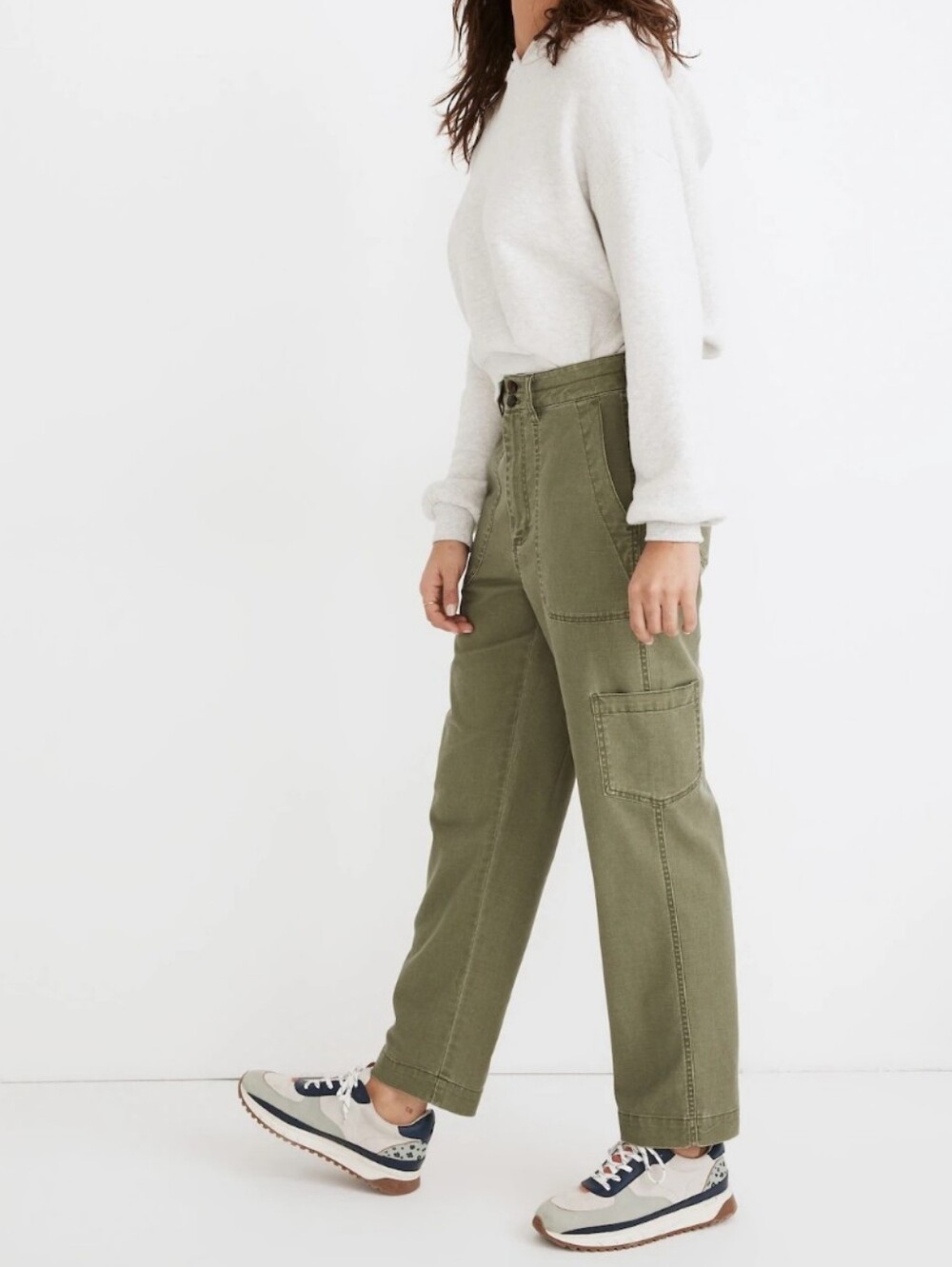 Madewell Military Straight Pants - Faded Palm - Comfort Stretch - SZ 29